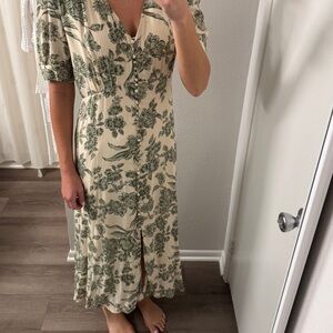 Floral Button-Down Blouse